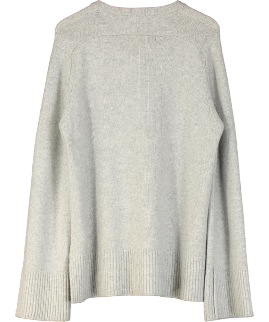 ME EM Grey Merino And Cashmere Blend Sweater UK L