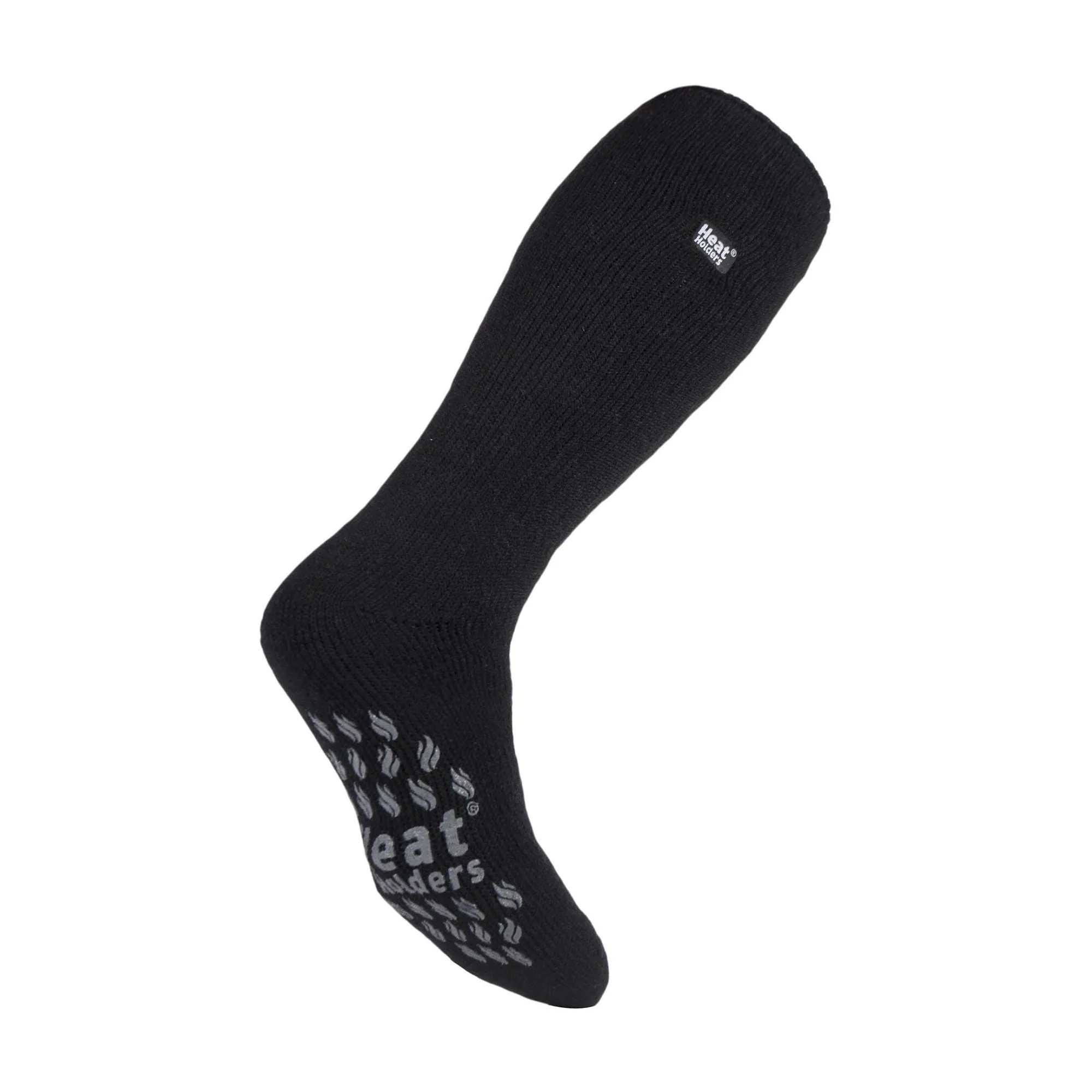 Mens Knee High Thermal Fleece Lined Slipper Socks