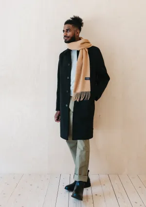Men's Lambswool Scarf in Camel