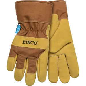 Men's Lined Waterproof Suede Pigskin Gloves - 1958