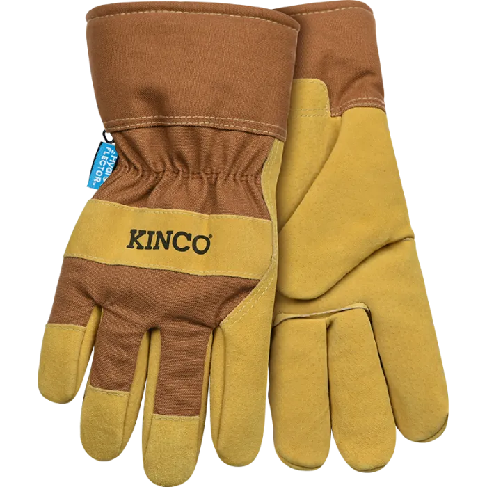 Men's Lined Waterproof Suede Pigskin Gloves - 1958