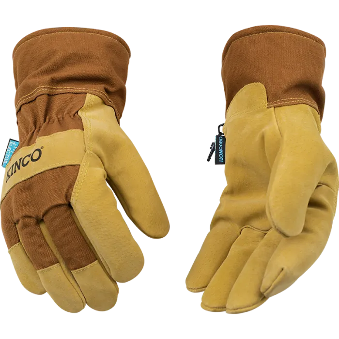 Men's Lined Waterproof Suede Pigskin Gloves - 1958
