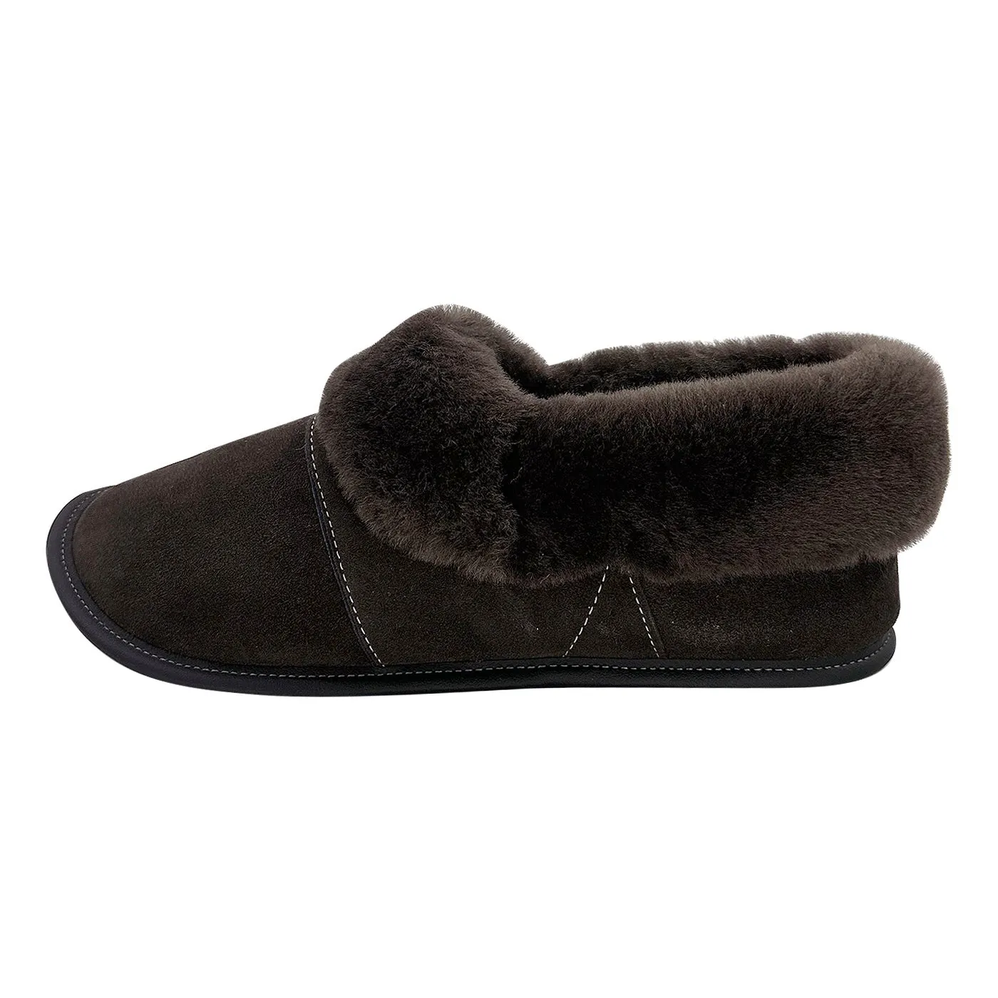 Men's Low Cut Sheepskin Slippers