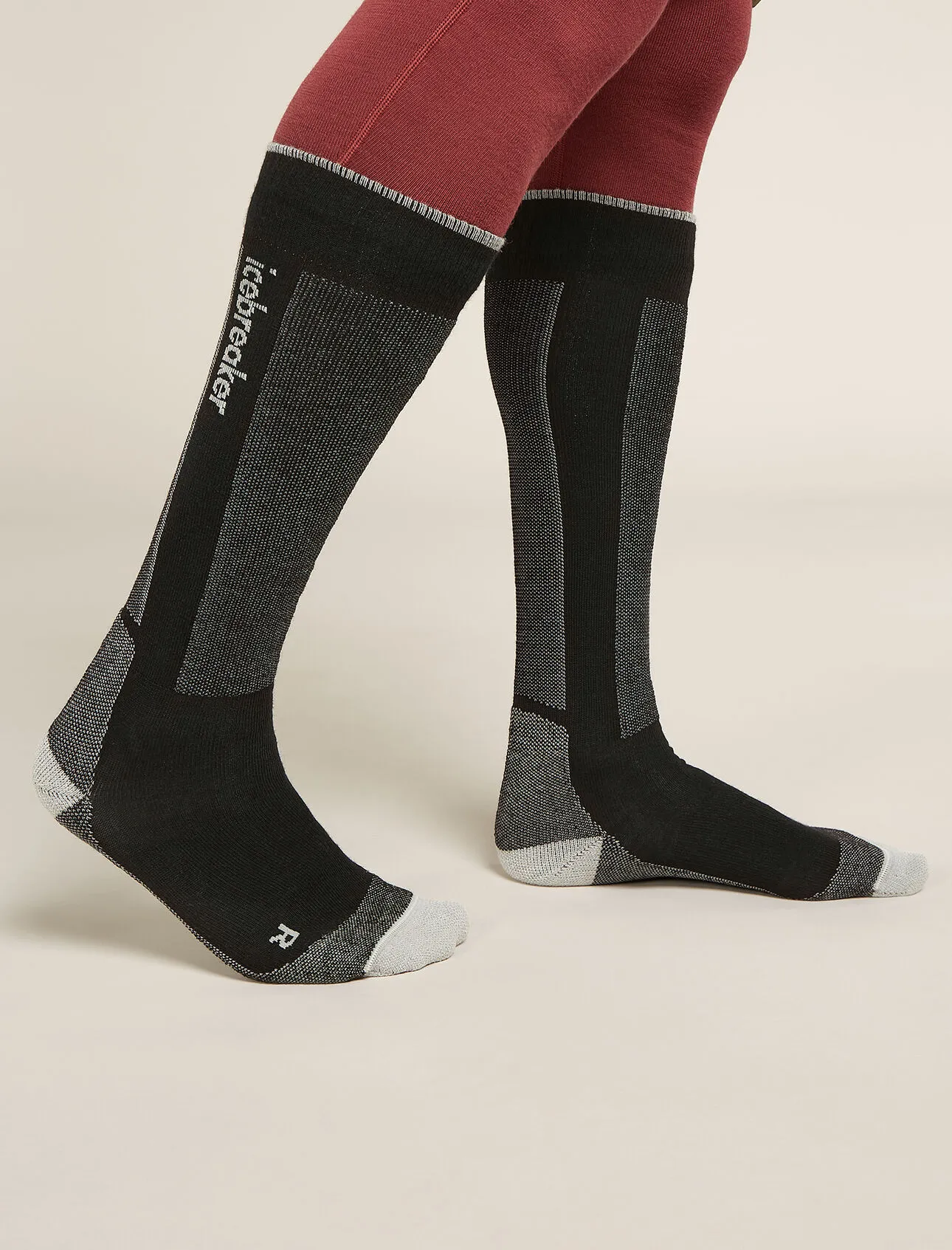 Men's Merino Ski  Light Over The Calf Socks