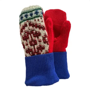 Men's Mittens Blue & Red Nordic | 353