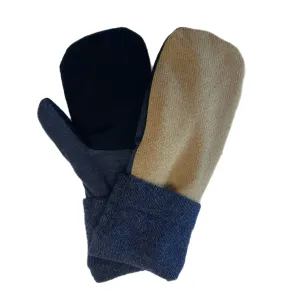 Men's Mittens Tan & Blue | 319