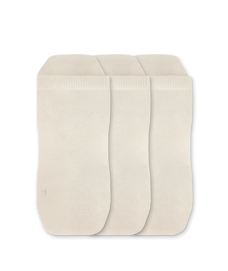Merino Ankle Socks Off White 3-Pack