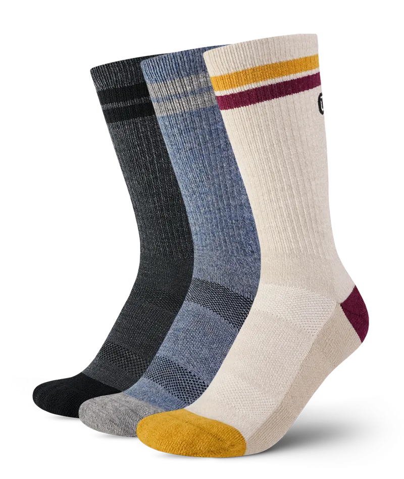 Merino Crew Socks 3-Pack