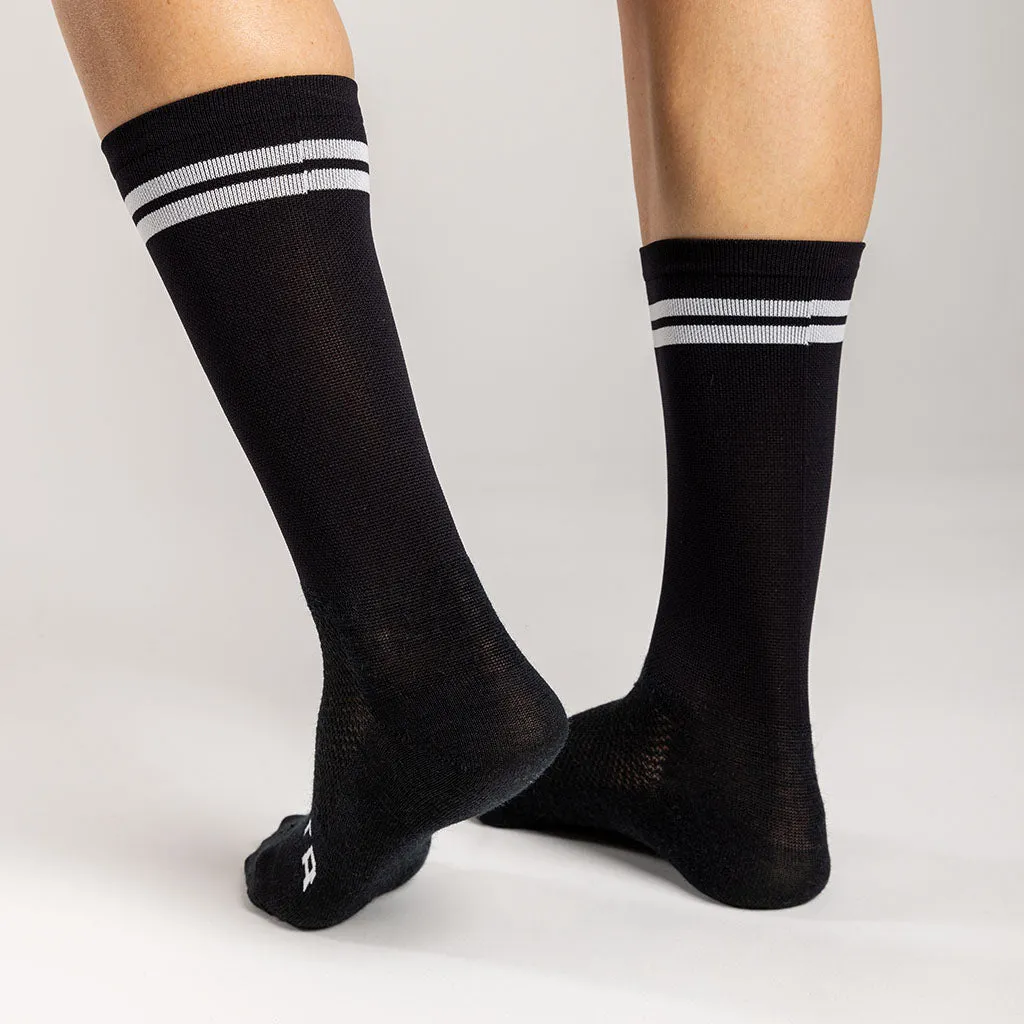 Merino Crew Socks (Black)