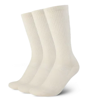 Merino Crew Socks Off White 3-Pack