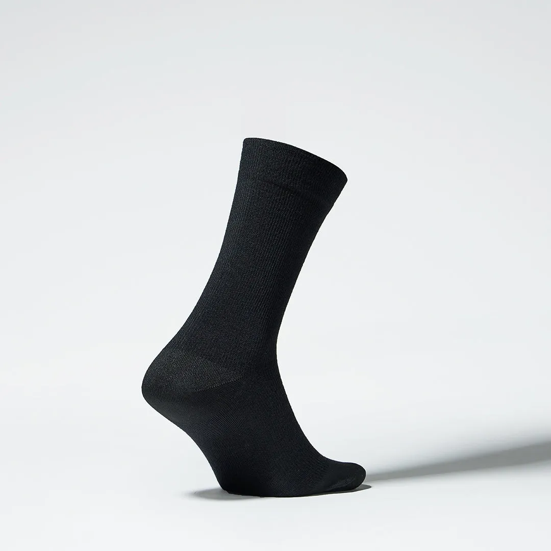 Merino Everyday Mid Calf Socks Women 3-Pack | Black / Pink