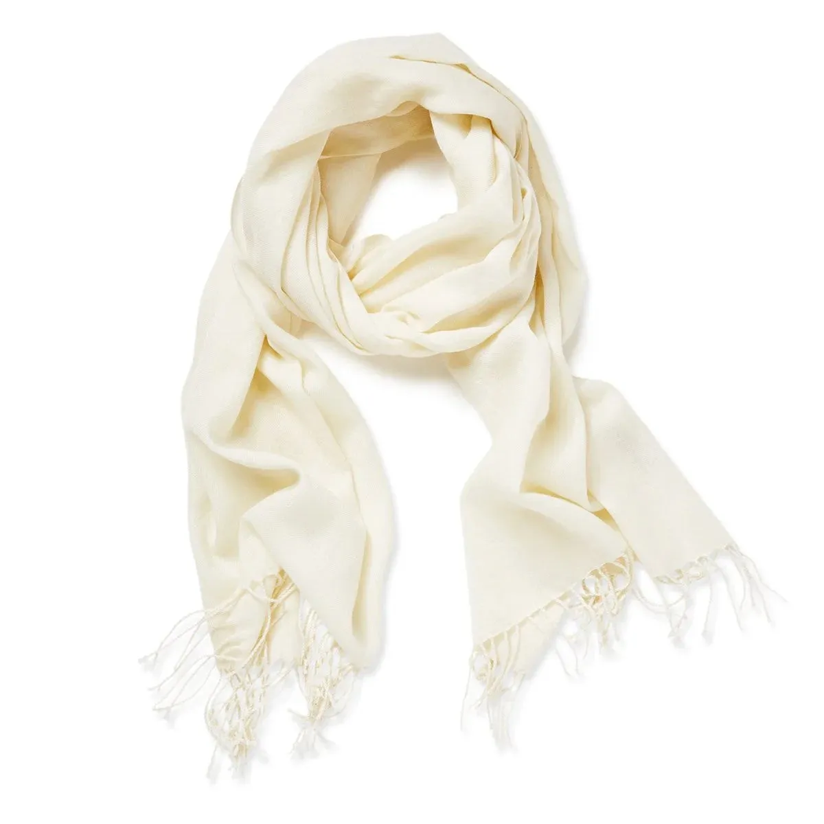Merino Plain Scarf Cream