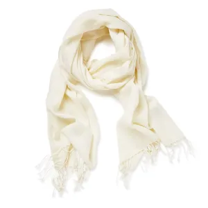 Merino Plain Scarf Cream