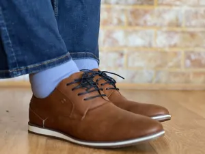 Merino Wool Dress Socks Cornflour Blue -3 Pairs