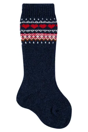 Merino Wool Fair Isle Socks