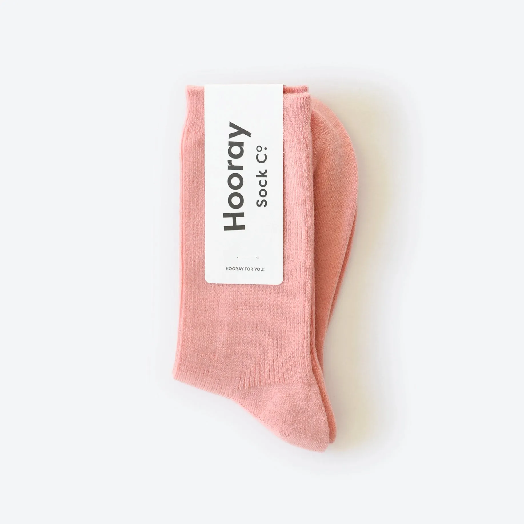 Merino Wool Unisex Crew Socks - Blush