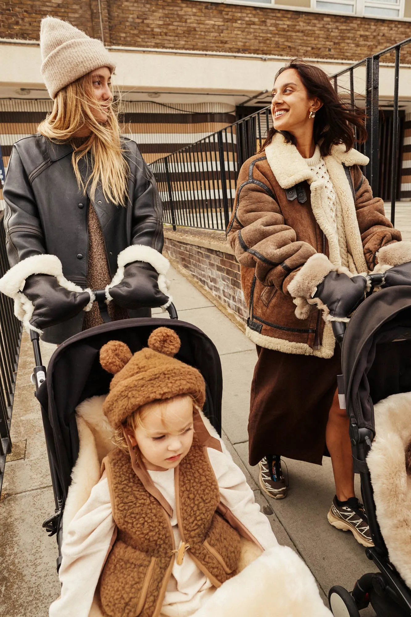 MILK COATED BUGGY MITTENS