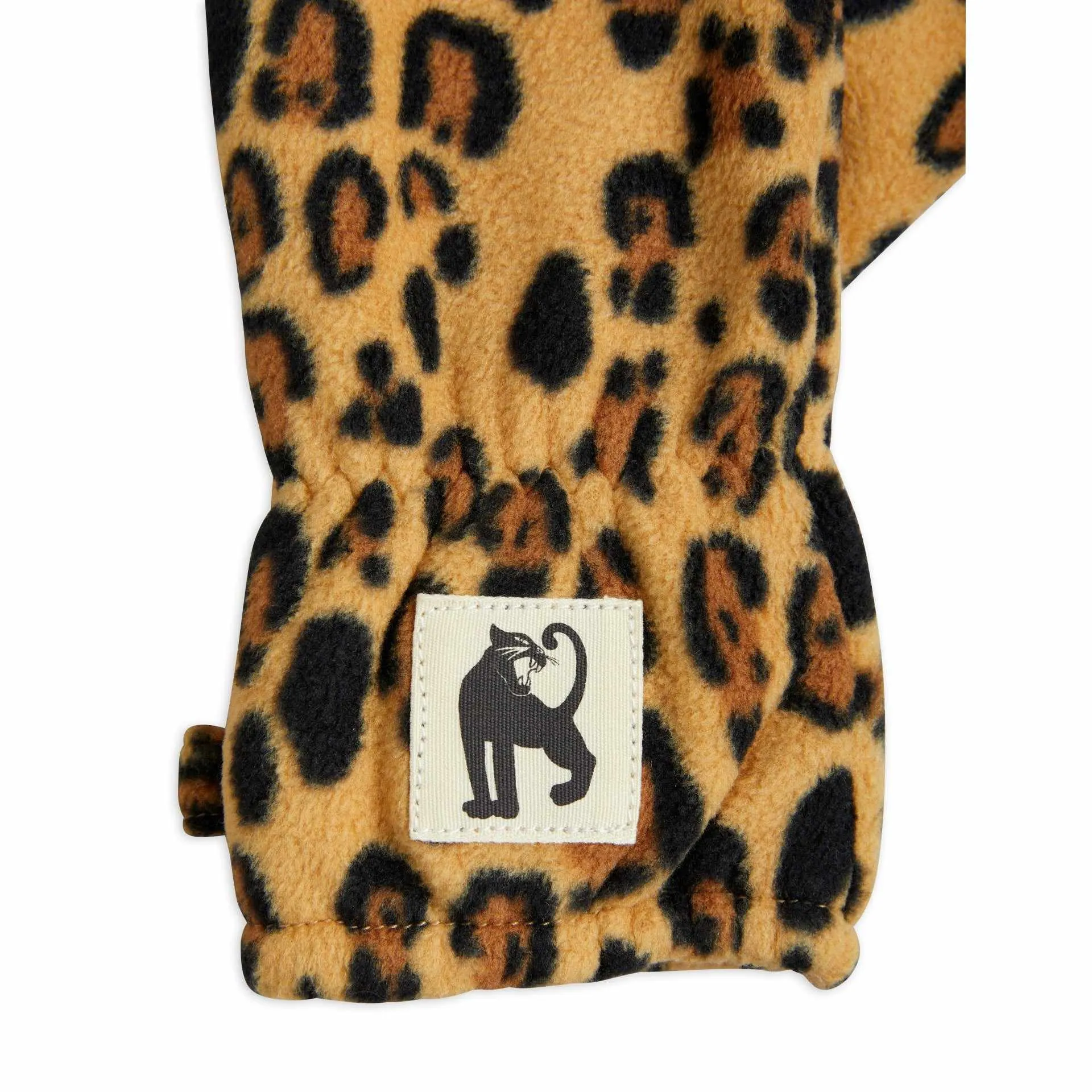 Mini Rodini - Leopard fleece mittens