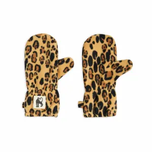 Mini Rodini - Leopard fleece mittens