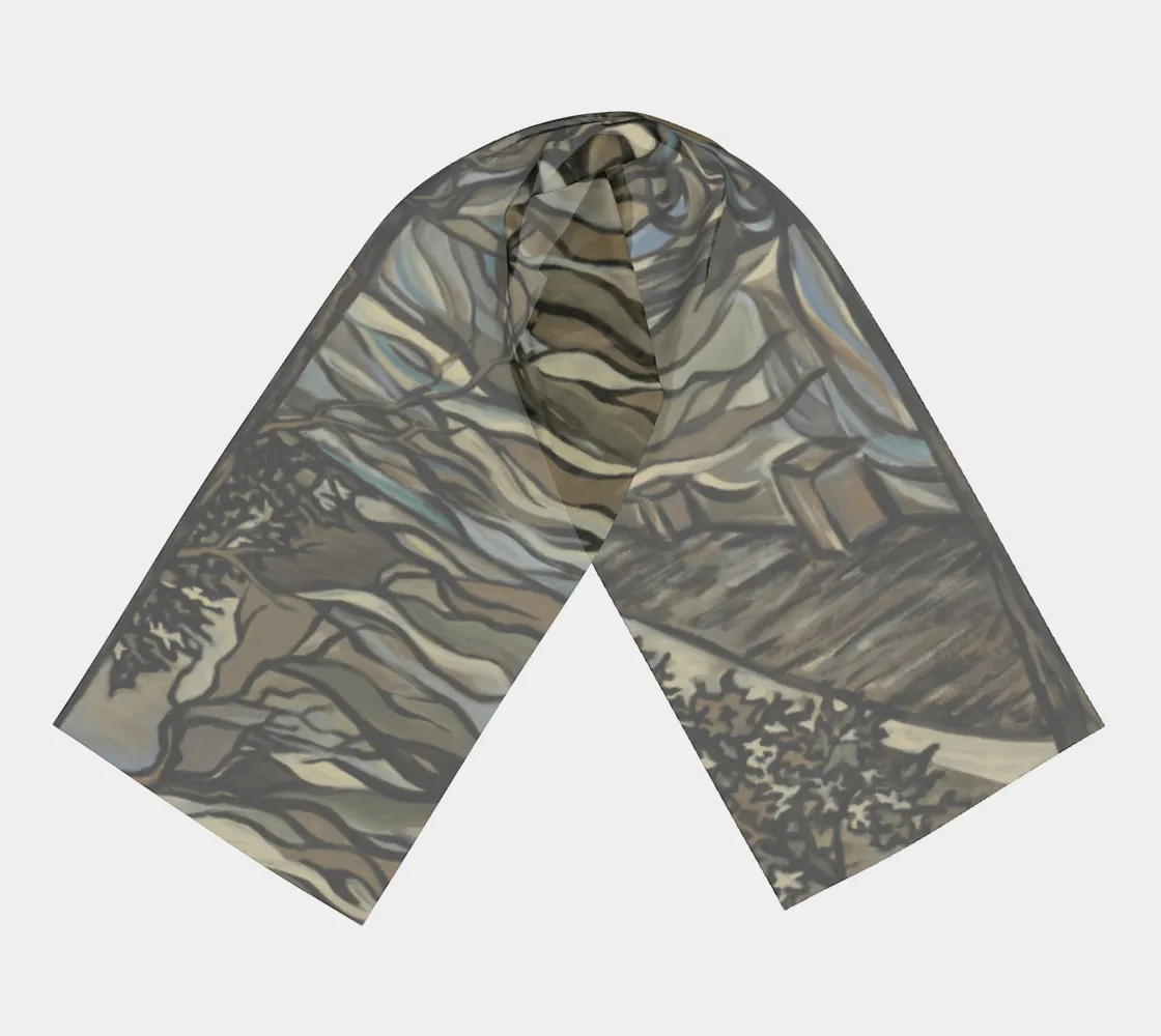 Misty Trees Long Scarf
