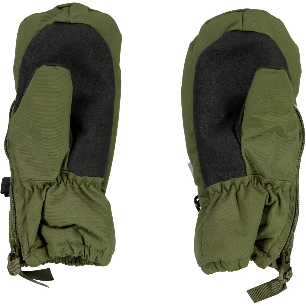 Mittens Zipper Tech - winter moss