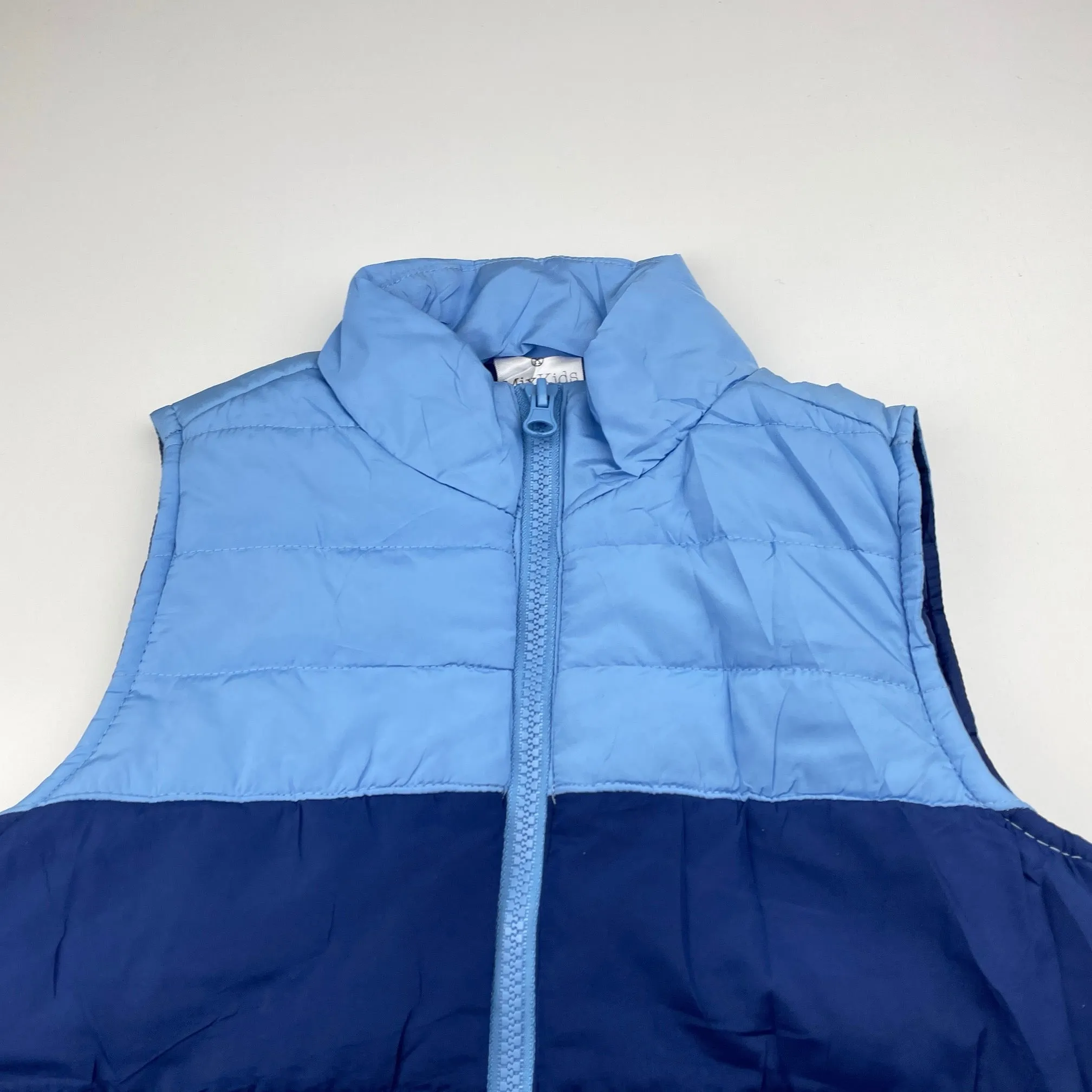 Mix Kids blue puffer vest / sleeveless jacket, size 3, Pre-loved