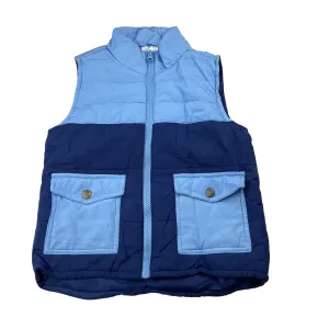 Mix Kids blue puffer vest / sleeveless jacket, size 3, Pre-loved