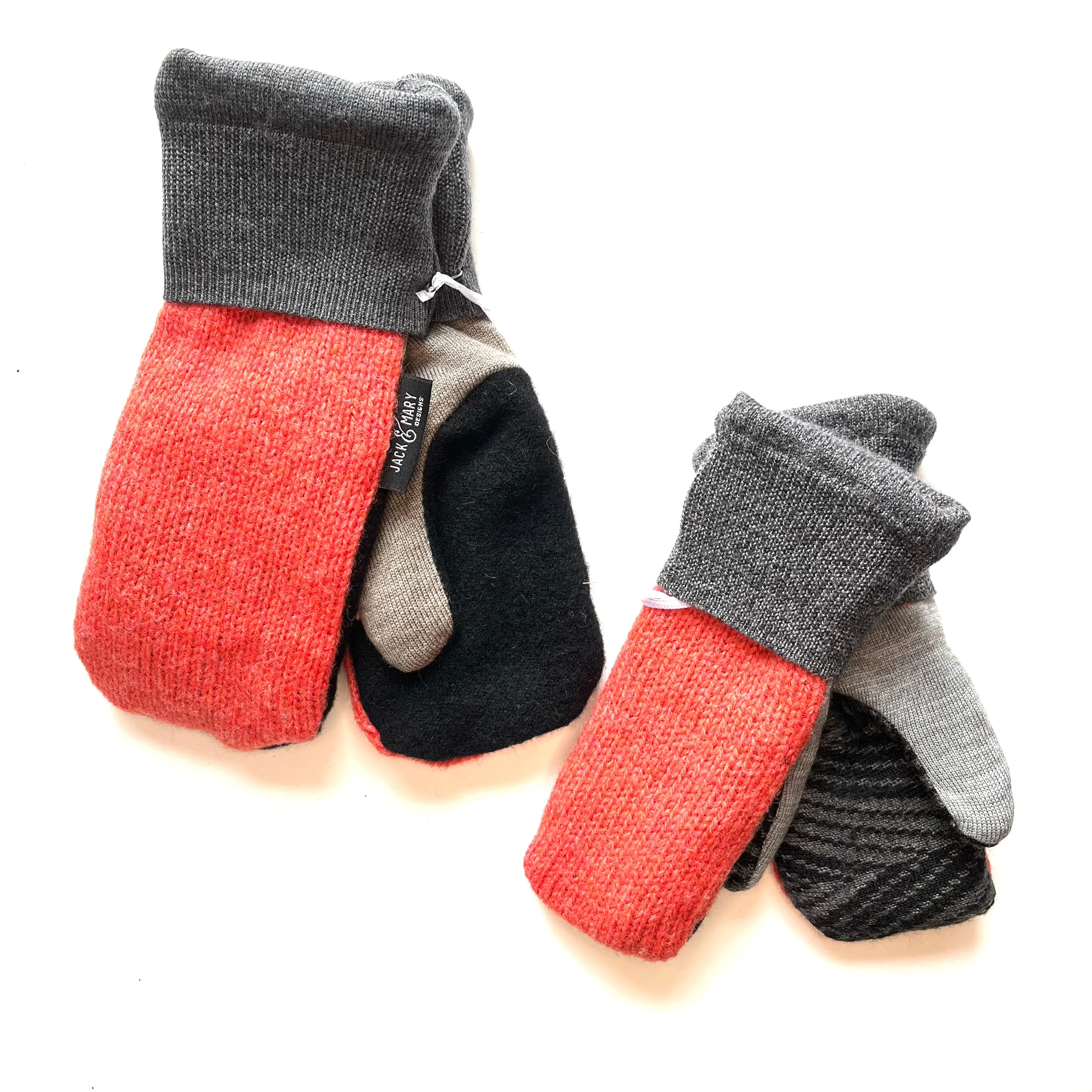Mommy & Me Mittens - Pink & Grey - 603