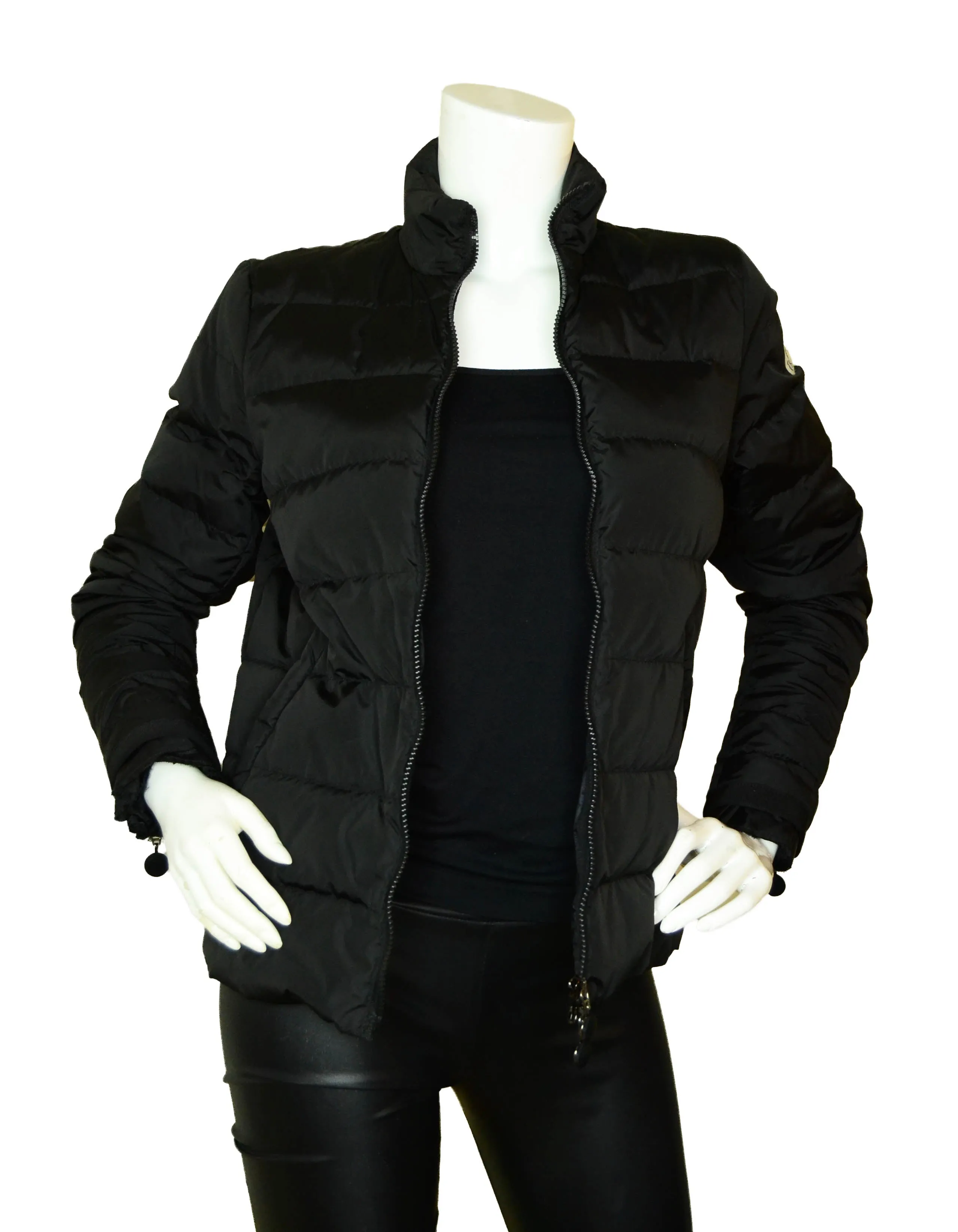 Moncler Black Serica Down Puffer Jacket sz 2/M