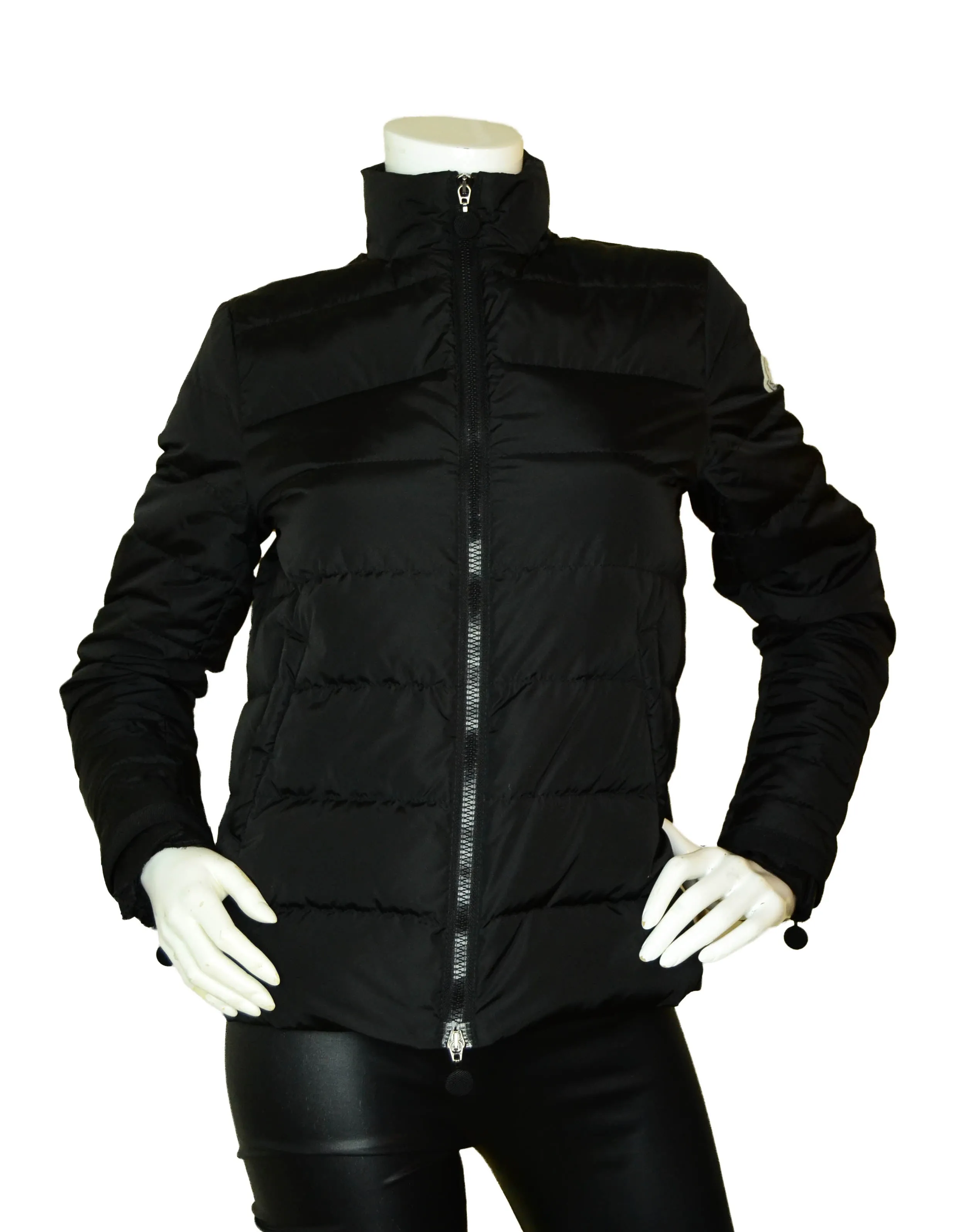 Moncler Black Serica Down Puffer Jacket sz 2/M