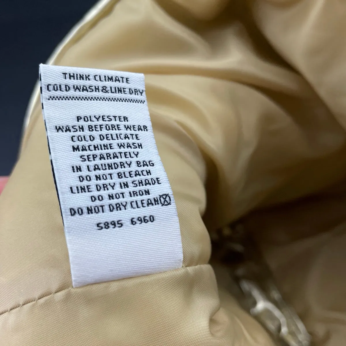 Mooks gold puffer vest / sleeveless jacket, size 6, Pre-loved