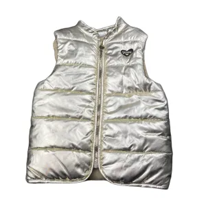 Mooks gold puffer vest / sleeveless jacket, size 6, Pre-loved