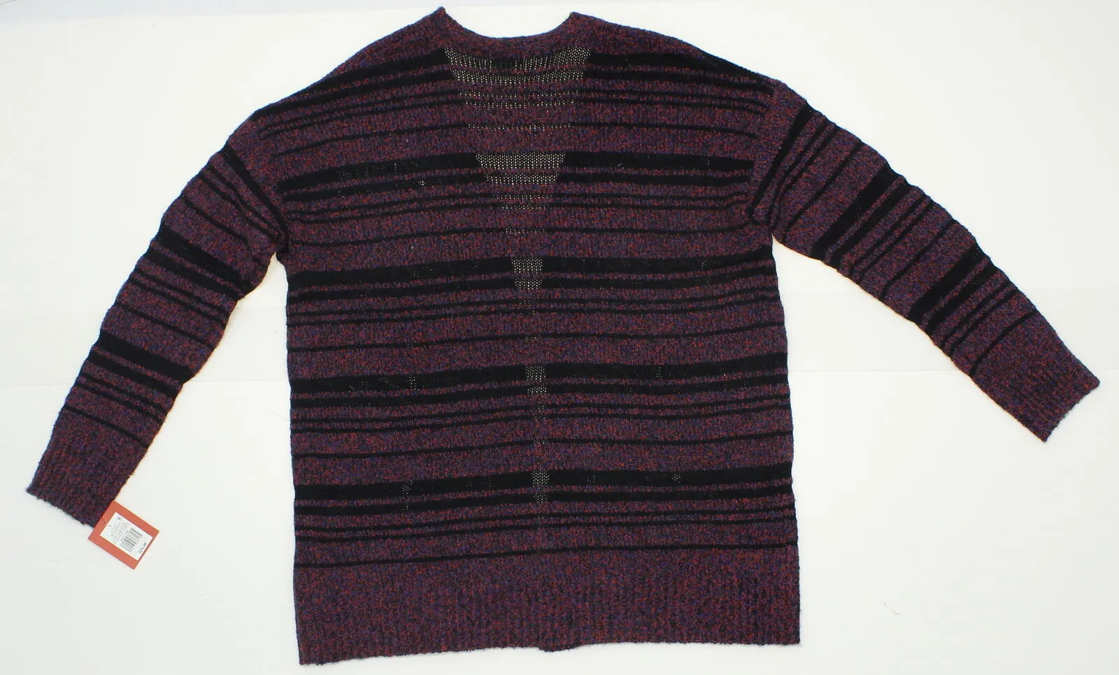 Mossimo Women's Destructed Cardigan Sweater Purple Large
