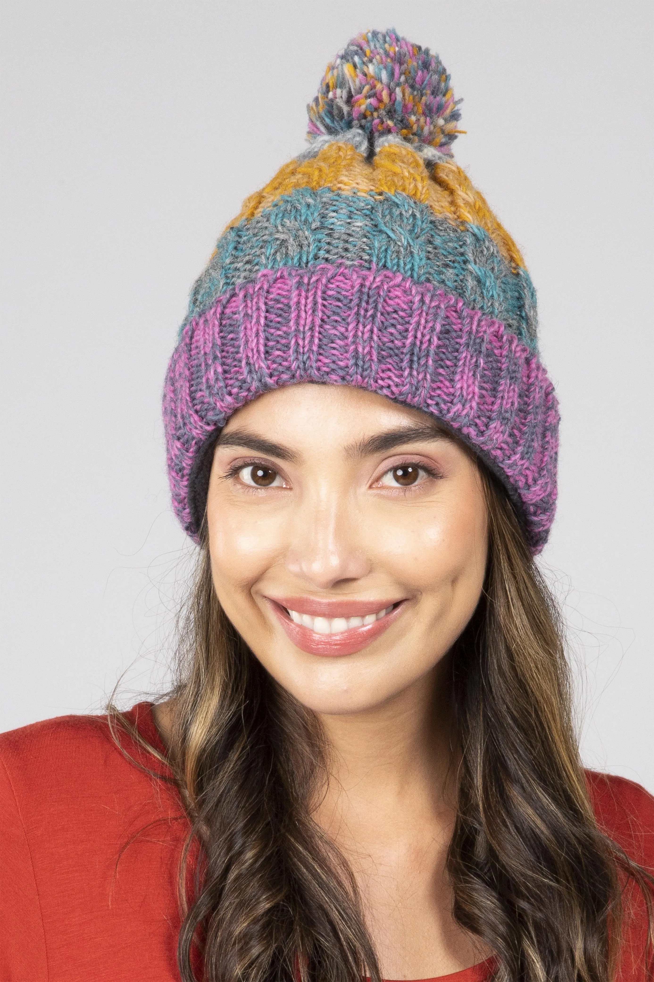 Multi Pom Pom Hat