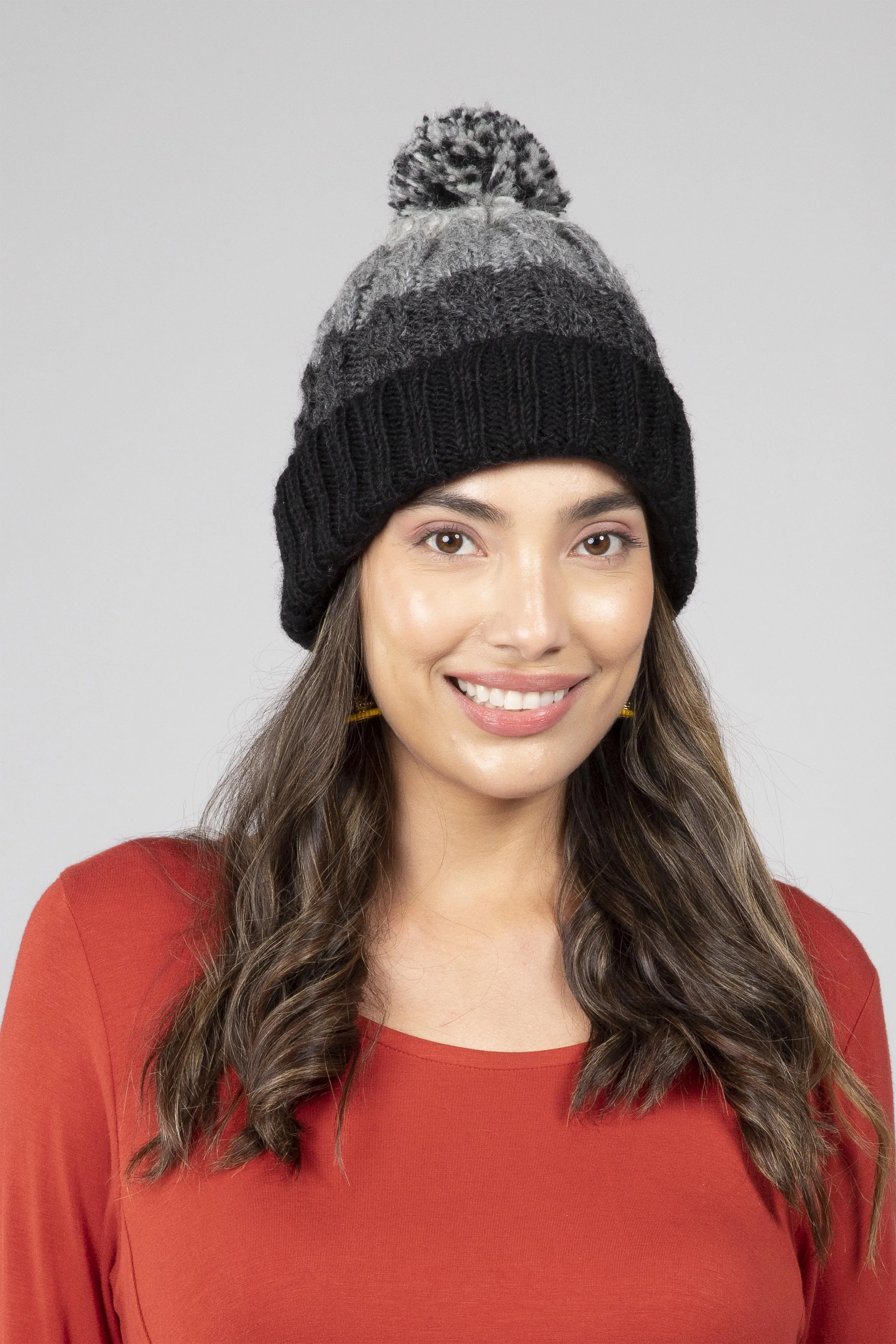 Multi Pom Pom Hat