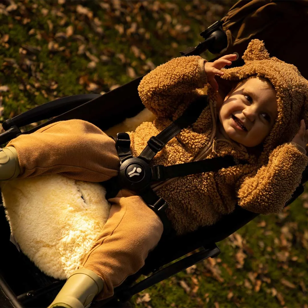 Naturally Sheepskins Original Sheepskin Pram Liner - Grey