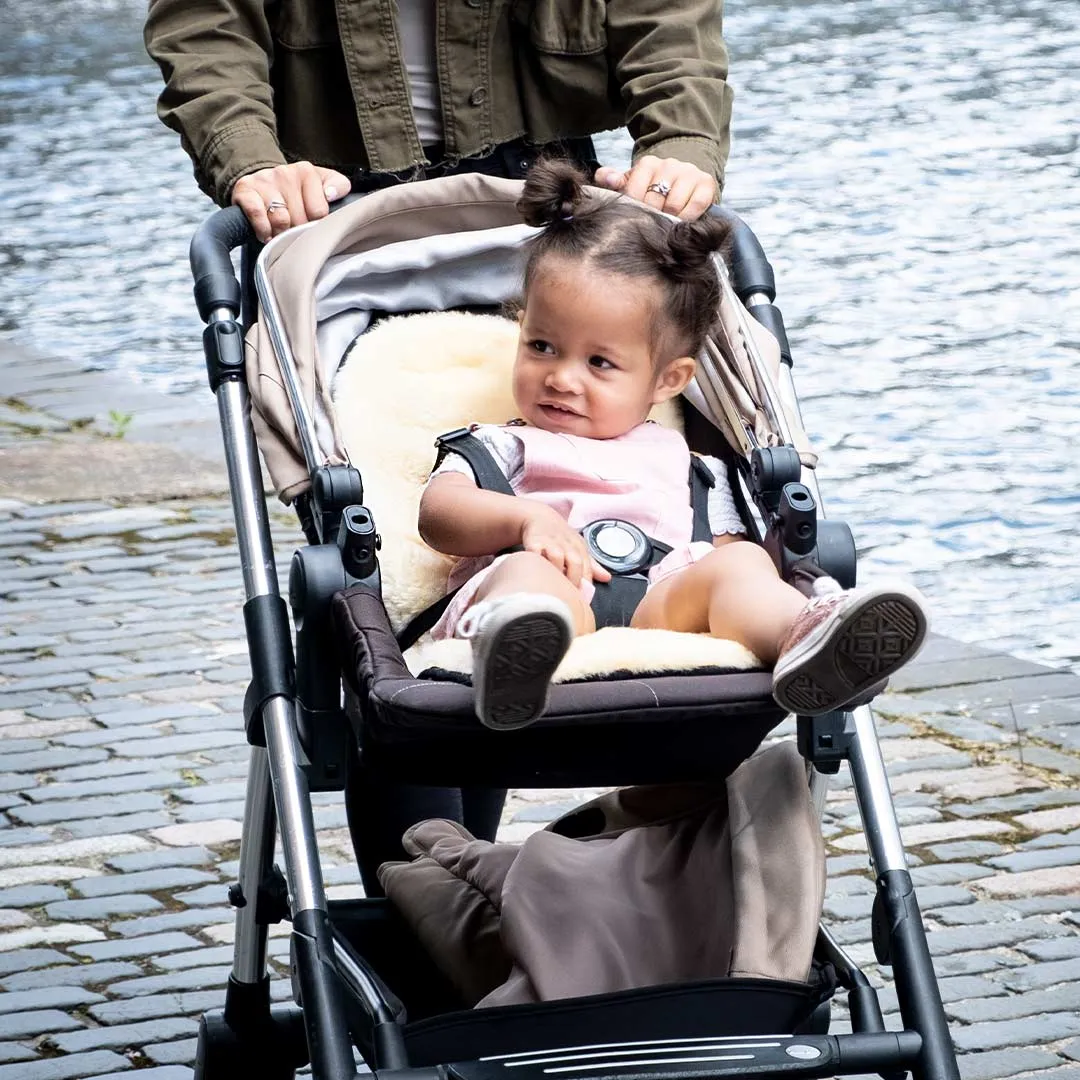 Naturally Sheepskins Original Sheepskin Pram Liner - Grey