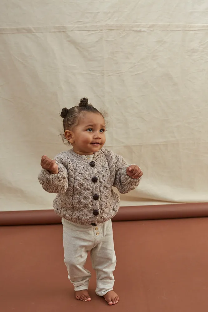NAVY MINI COSY CABLE CARDI