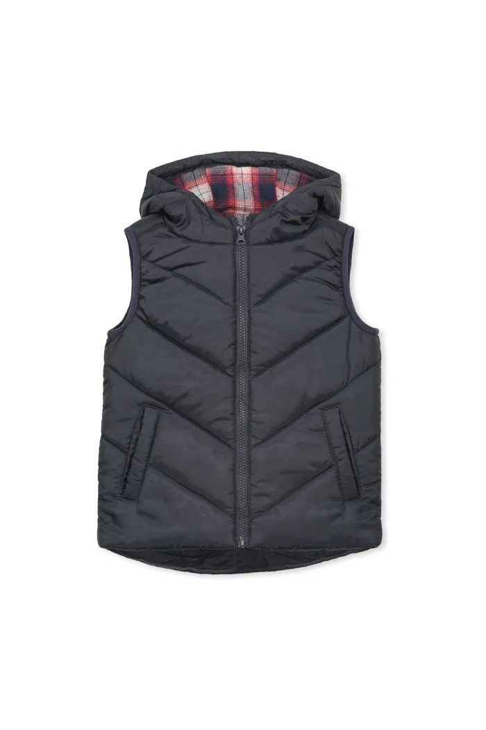 Navy Puffer Vest by Milky