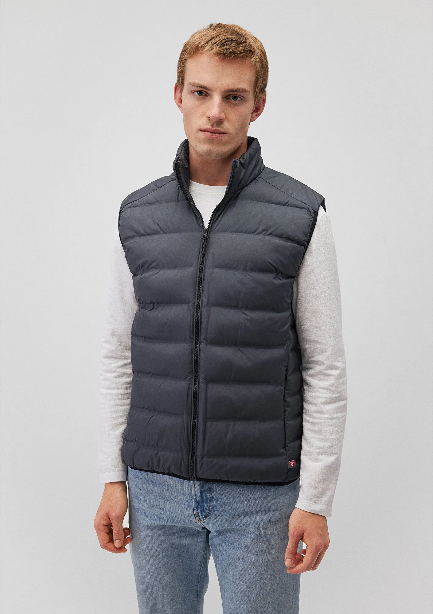 Navy Puufer Vest