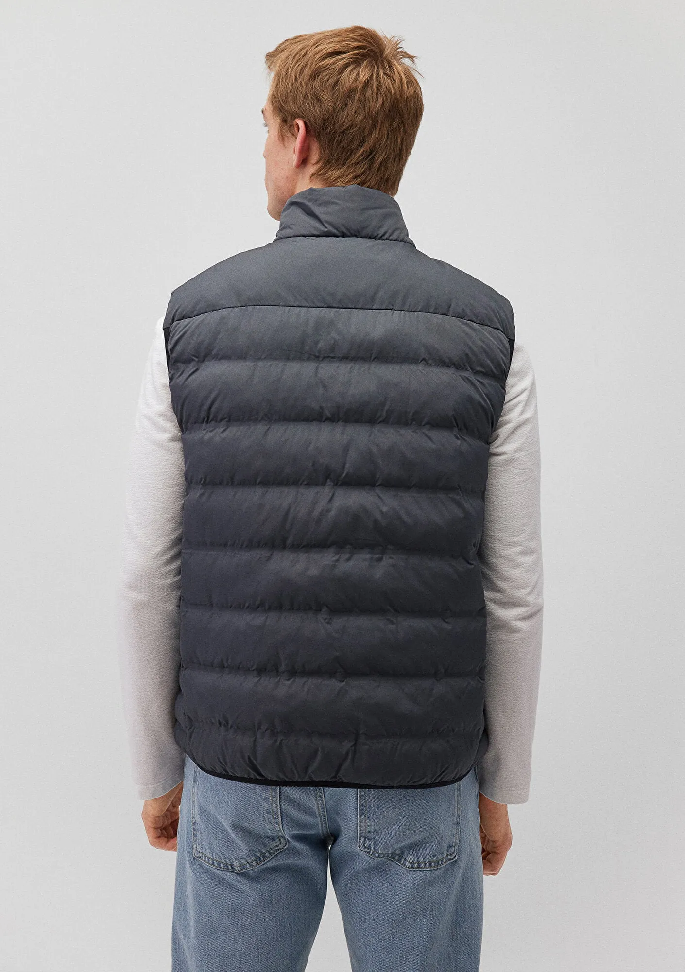 Navy Puufer Vest