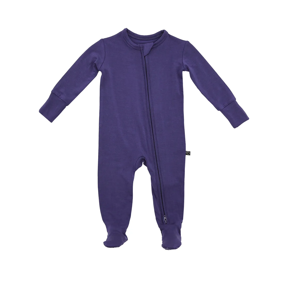 Navy Zipper Footie
