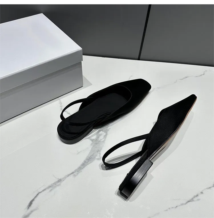 NEW & INSTOCK - Korean French Style Leather Slipper Sandals Muller Shoes