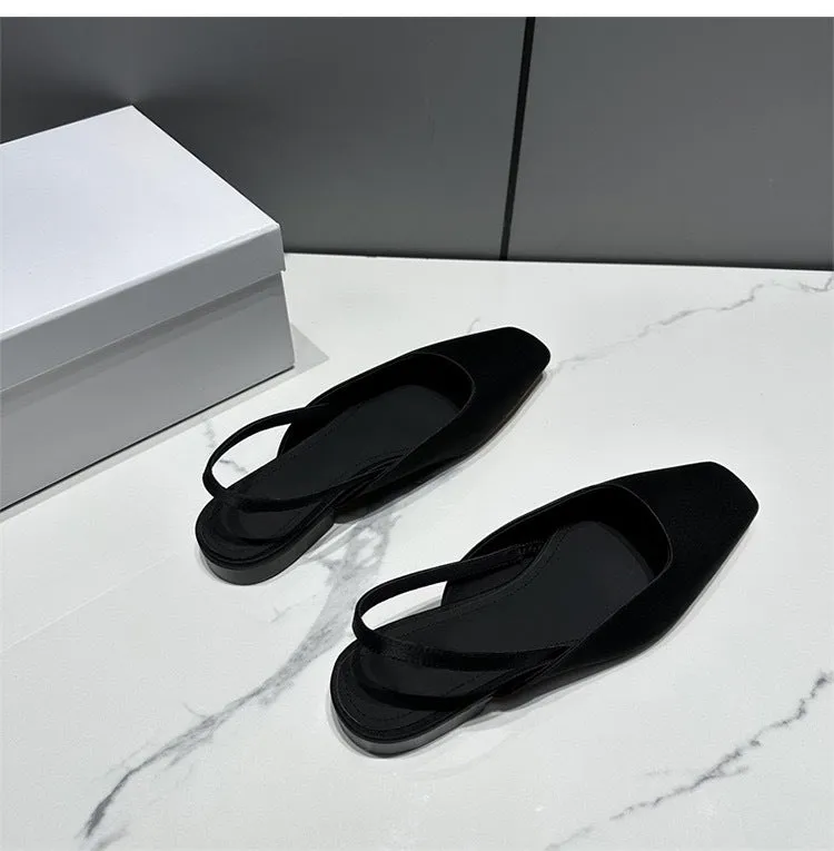 NEW & INSTOCK - Korean French Style Leather Slipper Sandals Muller Shoes