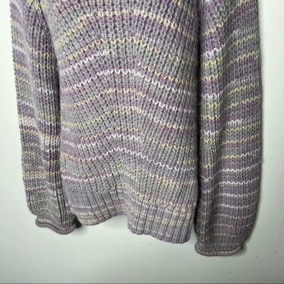 New NICHOLAS Maliya Space Dyed Multi grey Sweater sz M