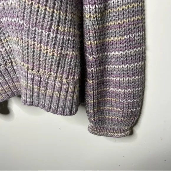 New NICHOLAS Maliya Space Dyed Multi grey Sweater sz M