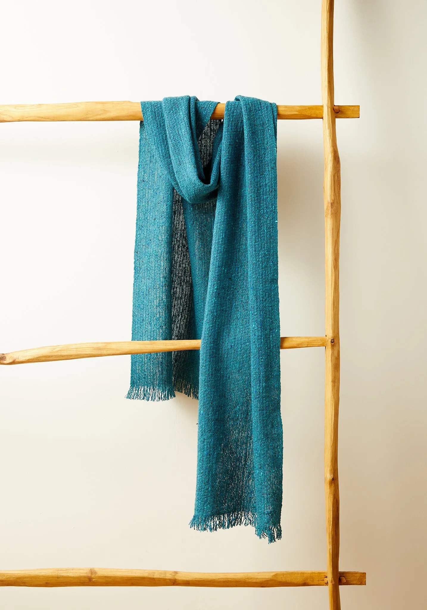 NEW Tweed Emphasize  Narrow Scarf - Kingfisher