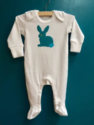 Newborn Rabbit Sleepsuit with Mitts