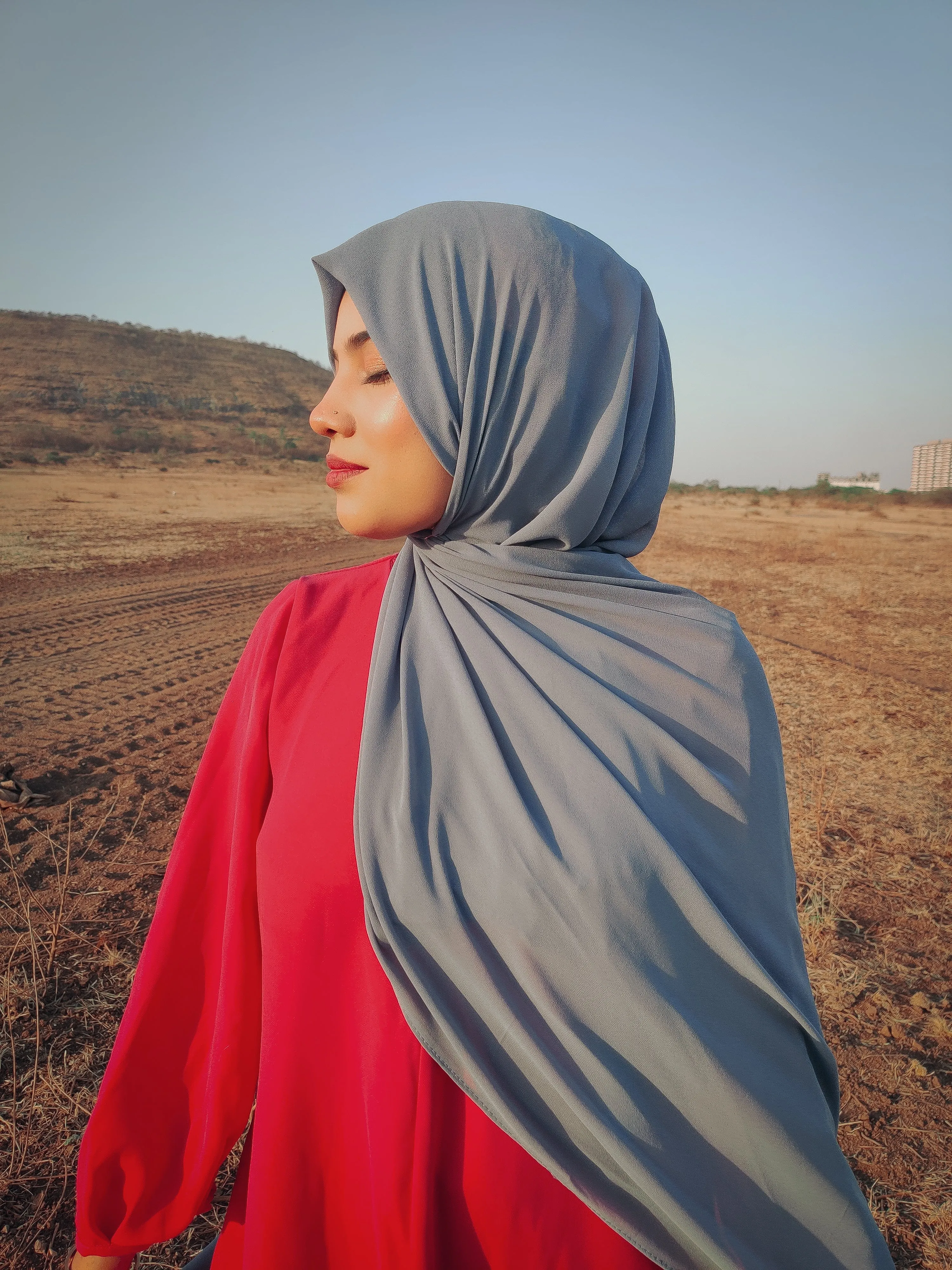 Non sheer Full coverage Malaysian Premium Chiffon Hijab