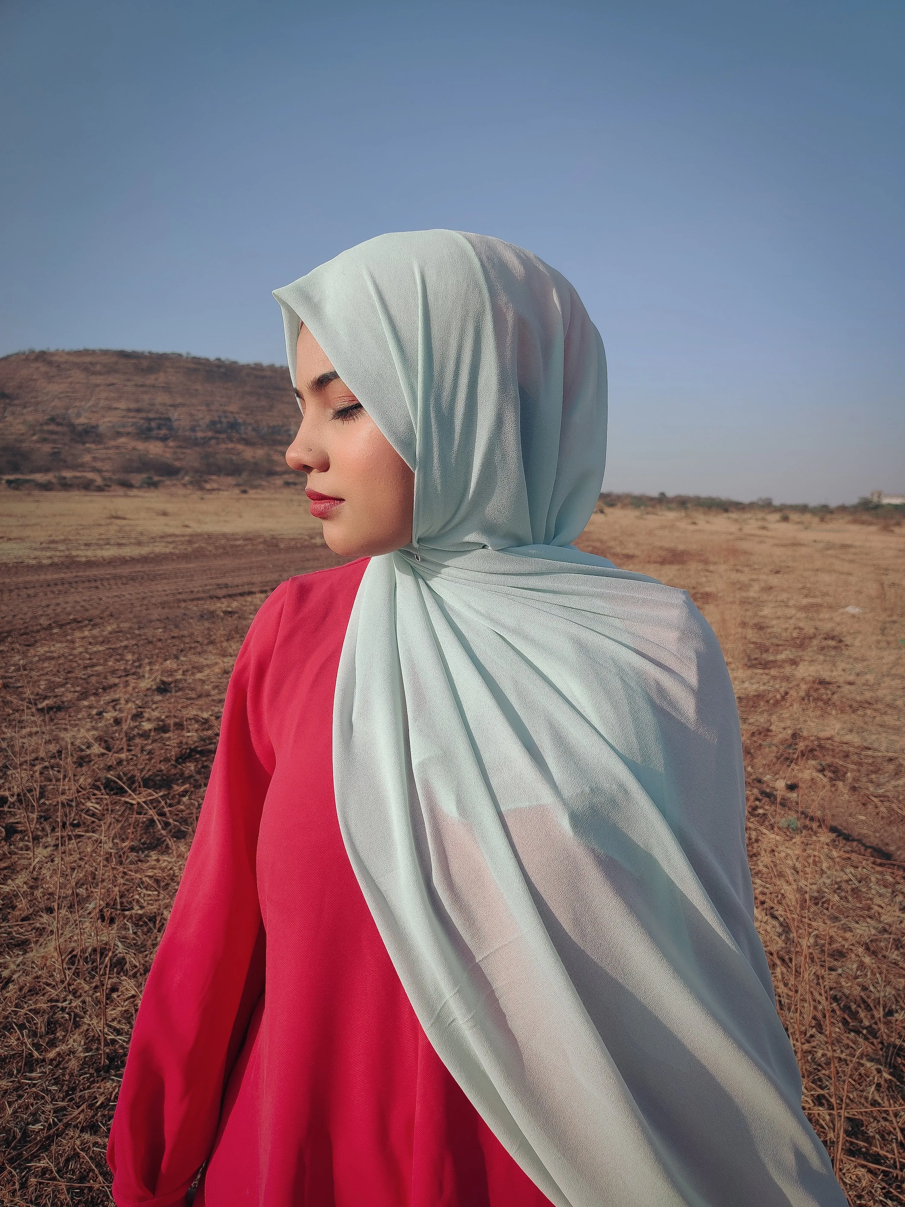Non sheer Full coverage Malaysian Premium Chiffon Hijab
